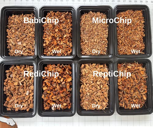 BabiChip coconut substrate loose small chips provides loose, absorbent bedding for geckos and turtles.