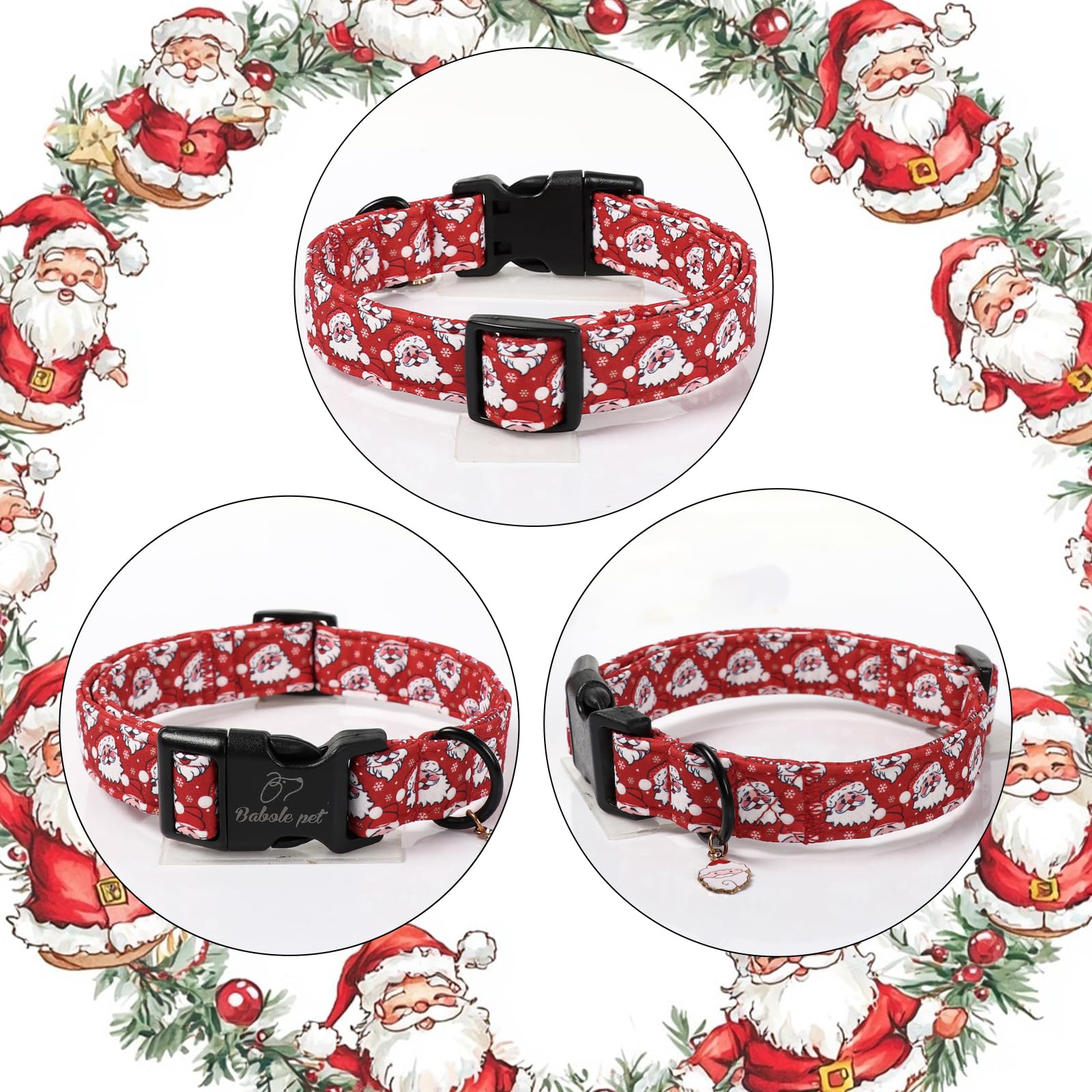 Babole Pet festive design with snowflake accents perfect for holiday photos