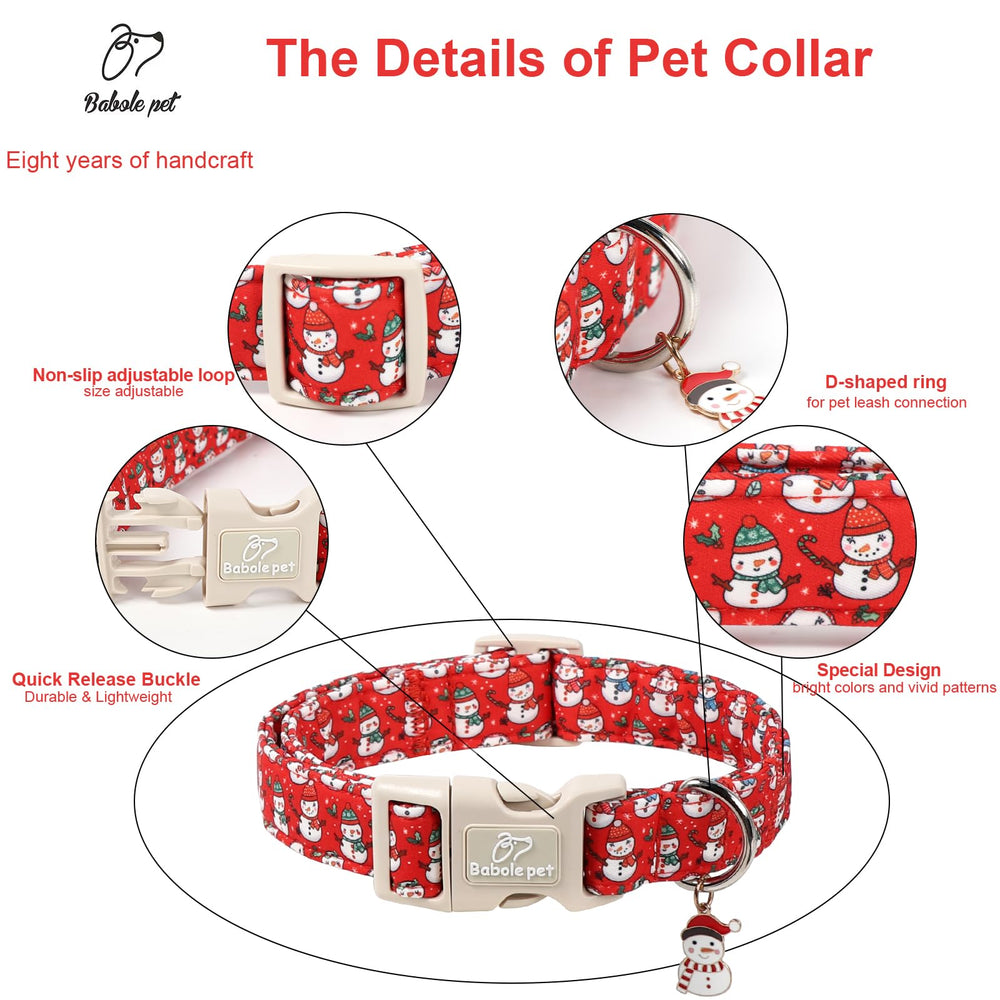 Babole Pet red collar with soft padding enhances comfort all day.