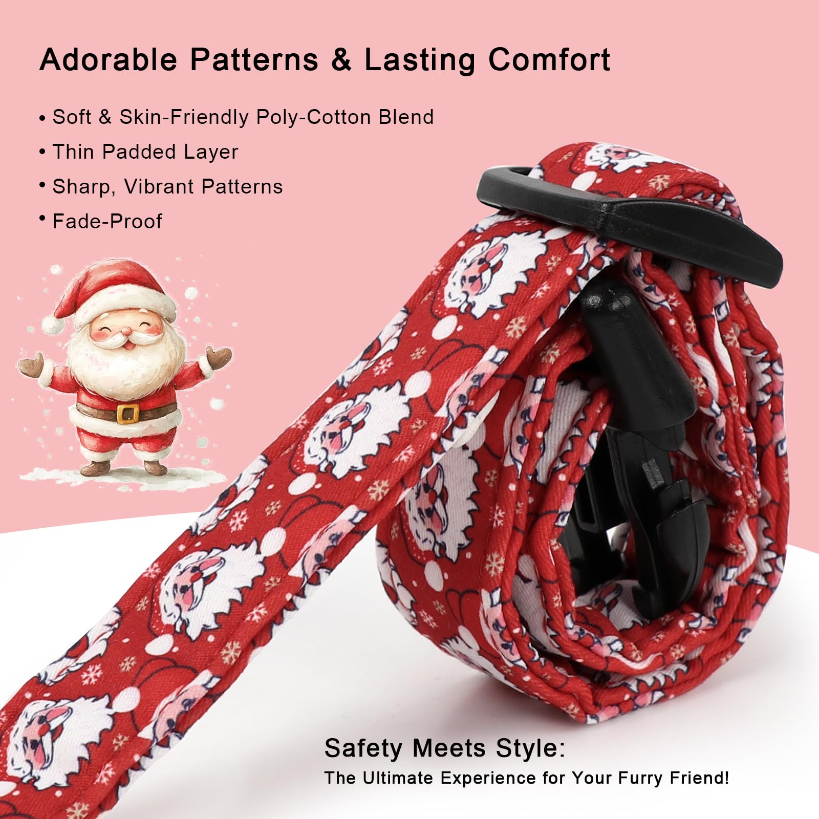 Babole Pet adjustable collar displaying soft plush lining for all day comfort