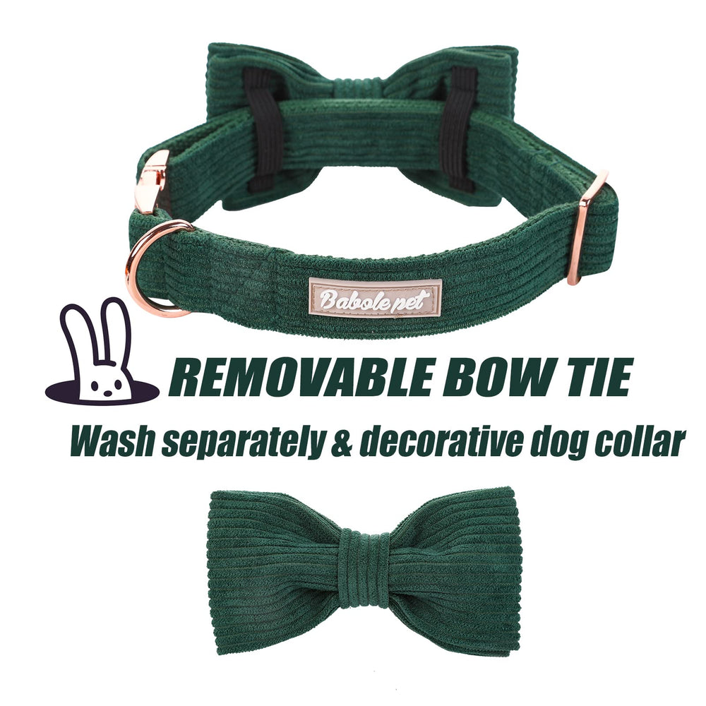 Babole Pet Green Corduroy texture highlights soft skin-friendly material