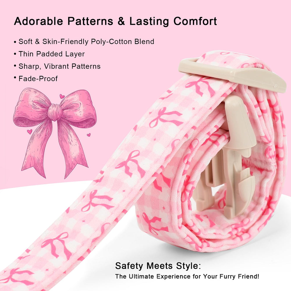 Babole Pet quick-release buckle collar enables easy on and off during busy mornings.