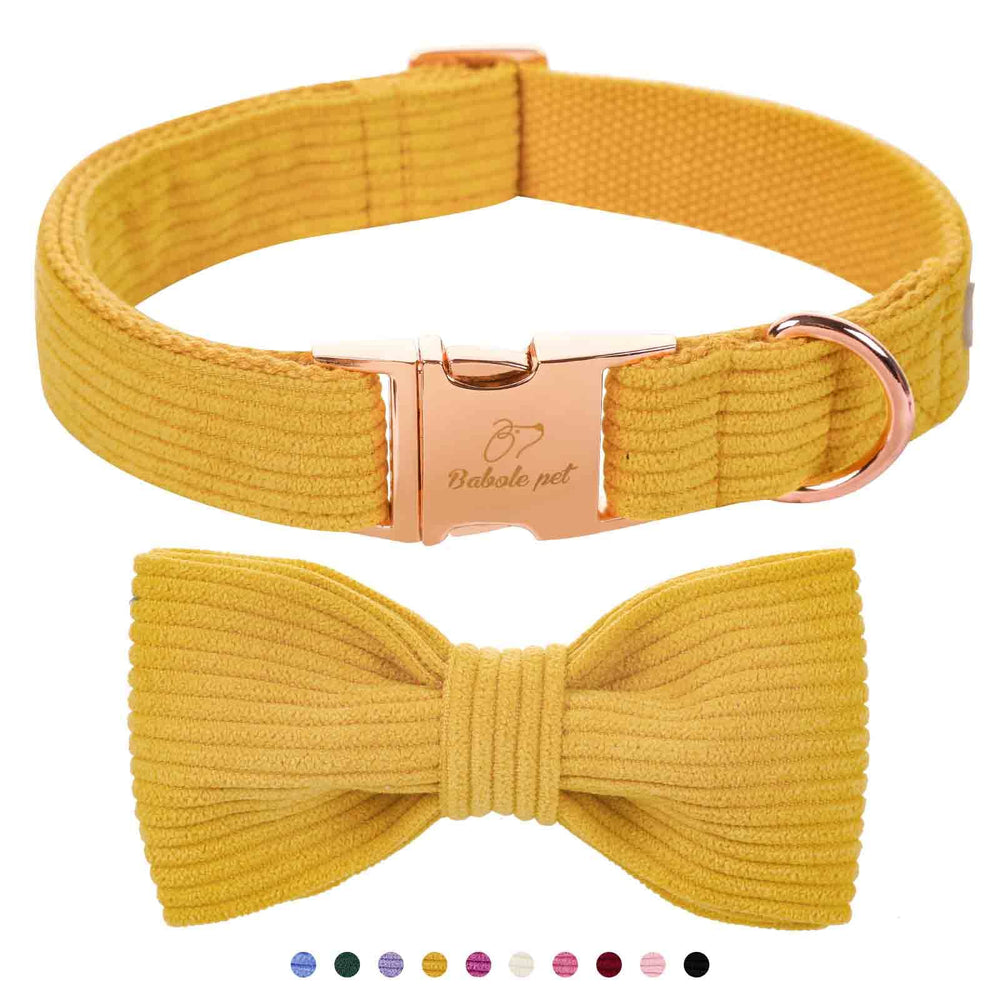 Babole Pet yellow dog collar with buckle for daily adventures.