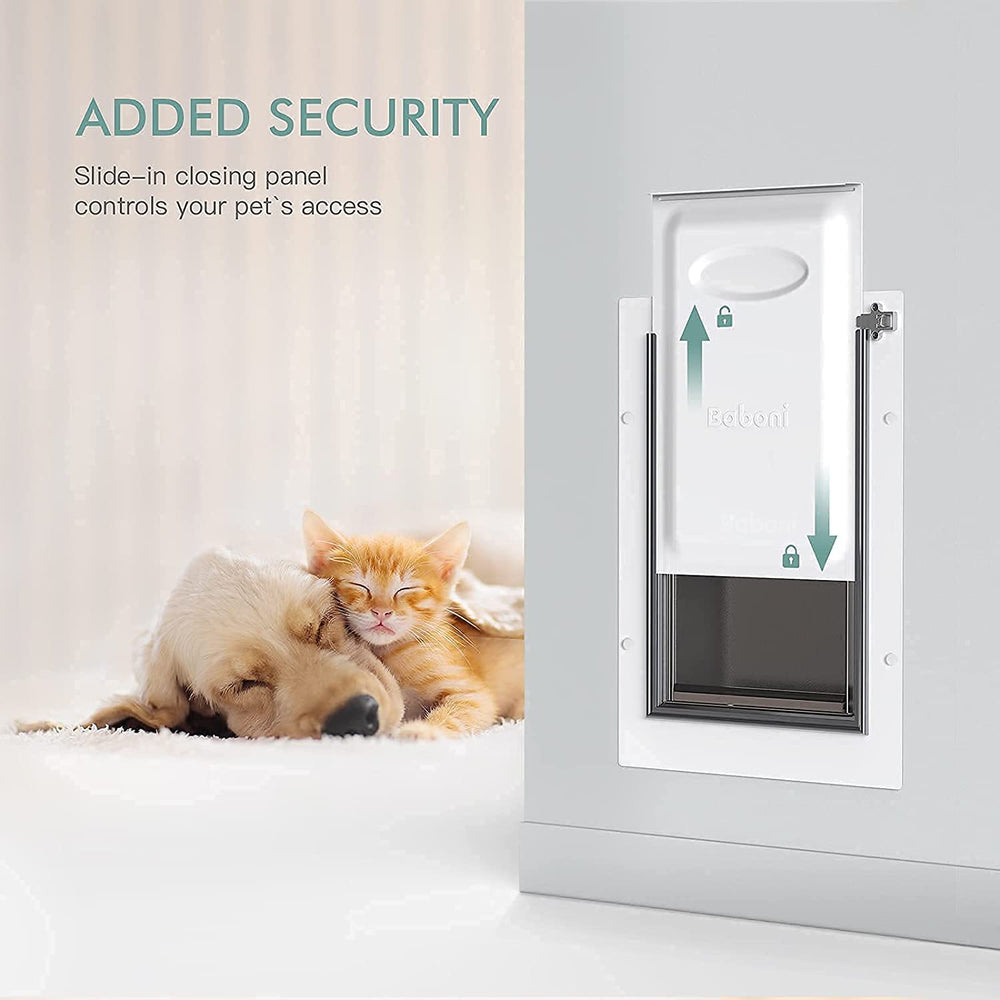 Baboni pet door easy installation with template-guided setup for DIY homeowners