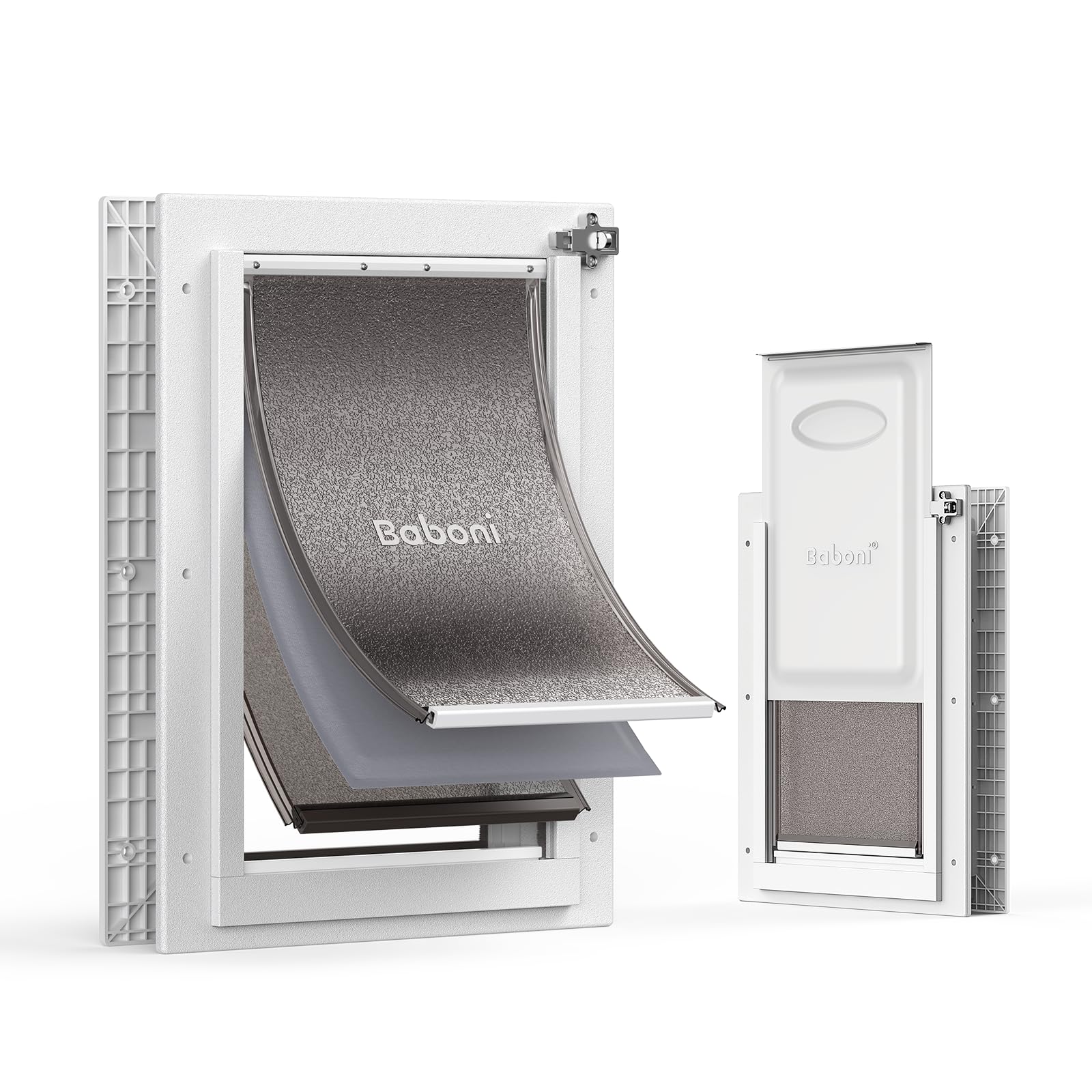 Baboni interior-exterior-use design enables versatile placement in busy homes.