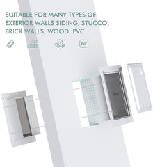 Baboni pet door telescoping tunnel extends for thicker walls.