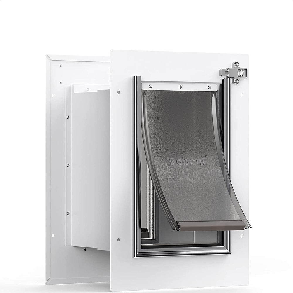 Baboni pet door wall frame enables durable wall installation and secure access for pets