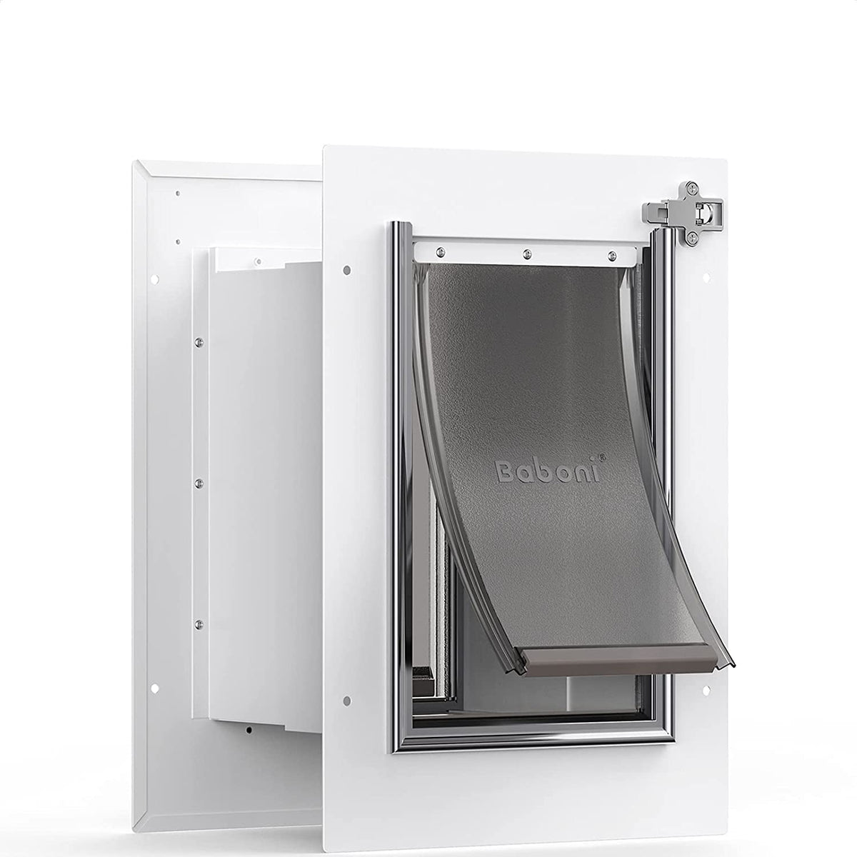 Baboni pet door wall frame enables durable wall installation and secure access for pets