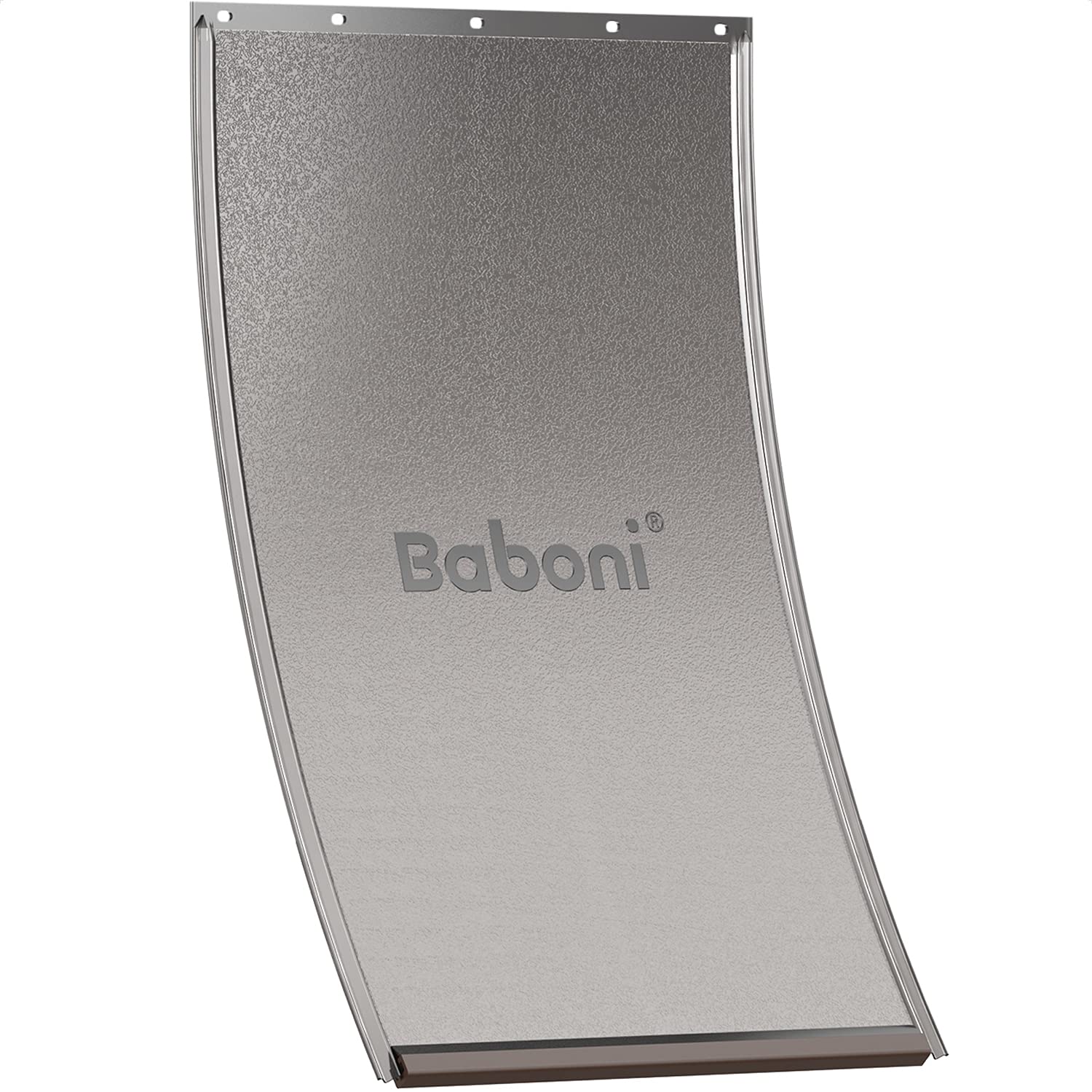 Baboni magnetic closure flap showing bottom magnet for weather-tight seal.