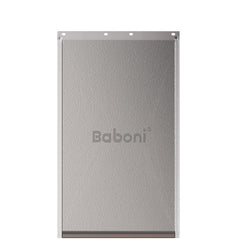 Baboni replacement flap closeup demonstrates magnetic seal for weather protection.