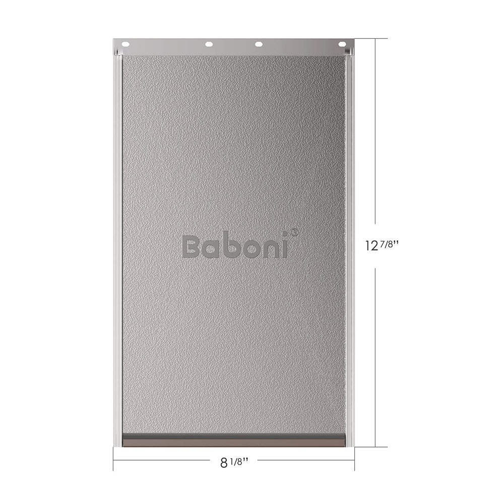 Baboni replacement flap showing simple installation with screwdriver for quick setup.