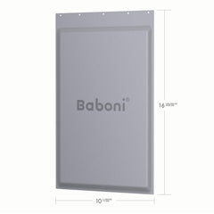 Baboni replacement insulated flap large close-up—durable seal blocks rain and cold air.