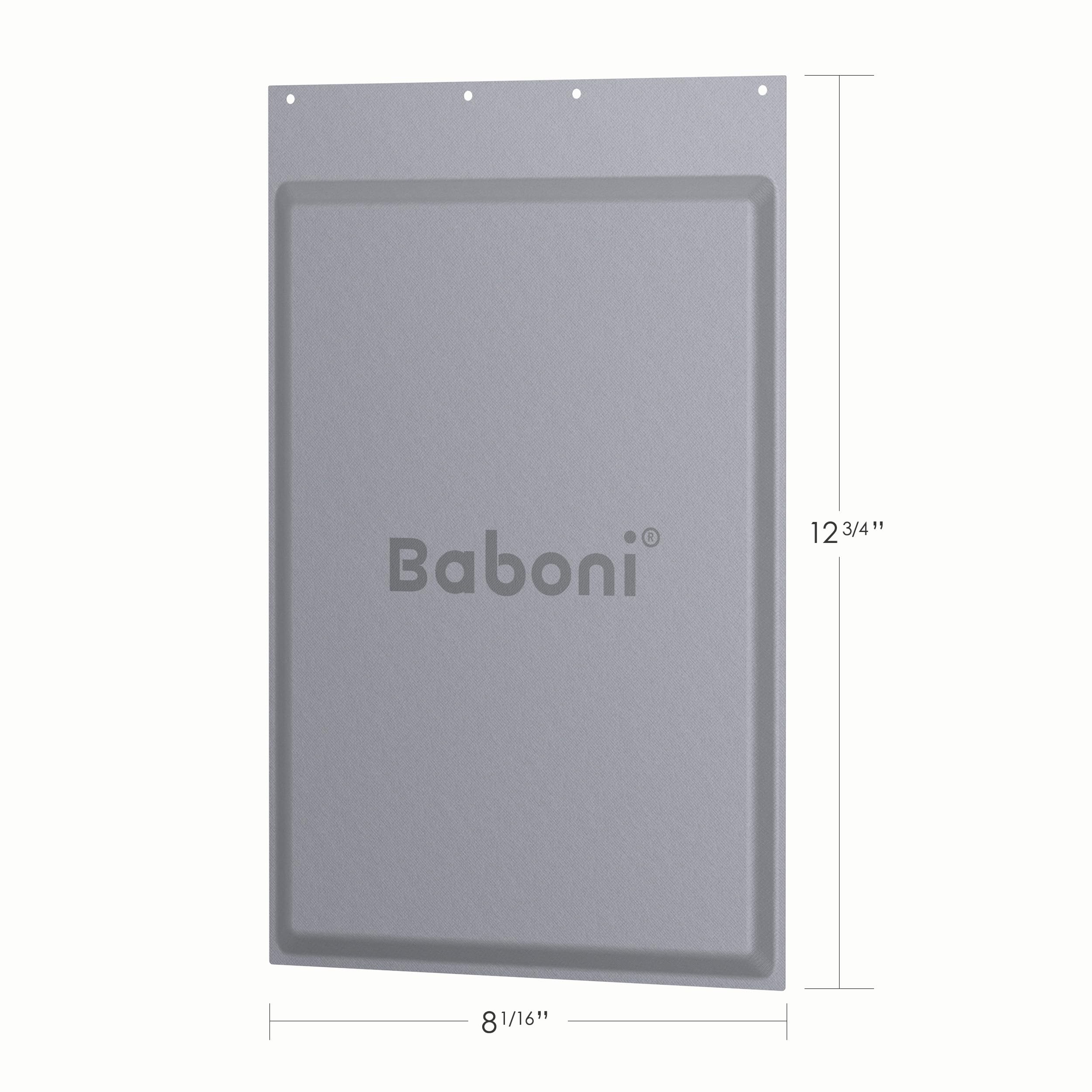 Baboni replacement insulated flap on-door view highlights insect protection and rain defense