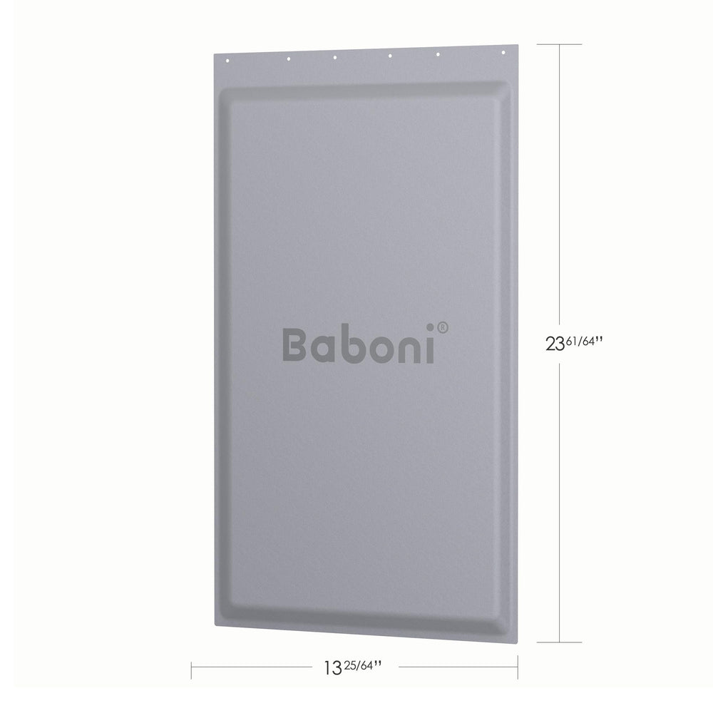 Baboni replacement insulated flap X-Large installation view showing secure fit and draft prevention