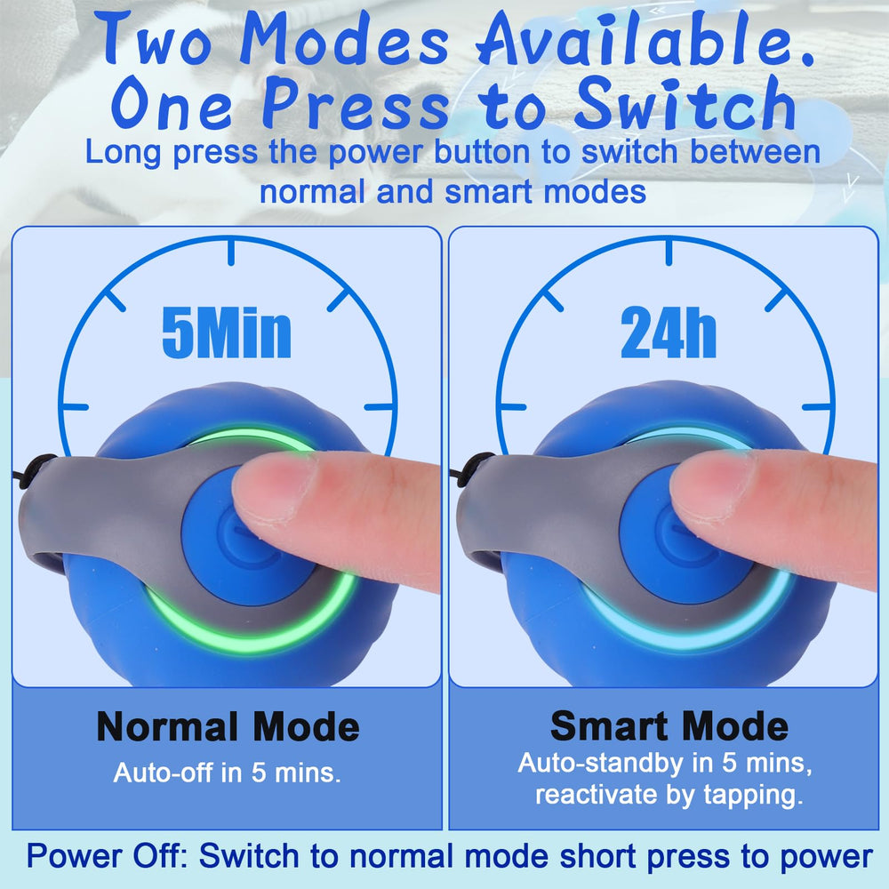 BABORUI cat toy ball blue mode for interactive re-engagement.