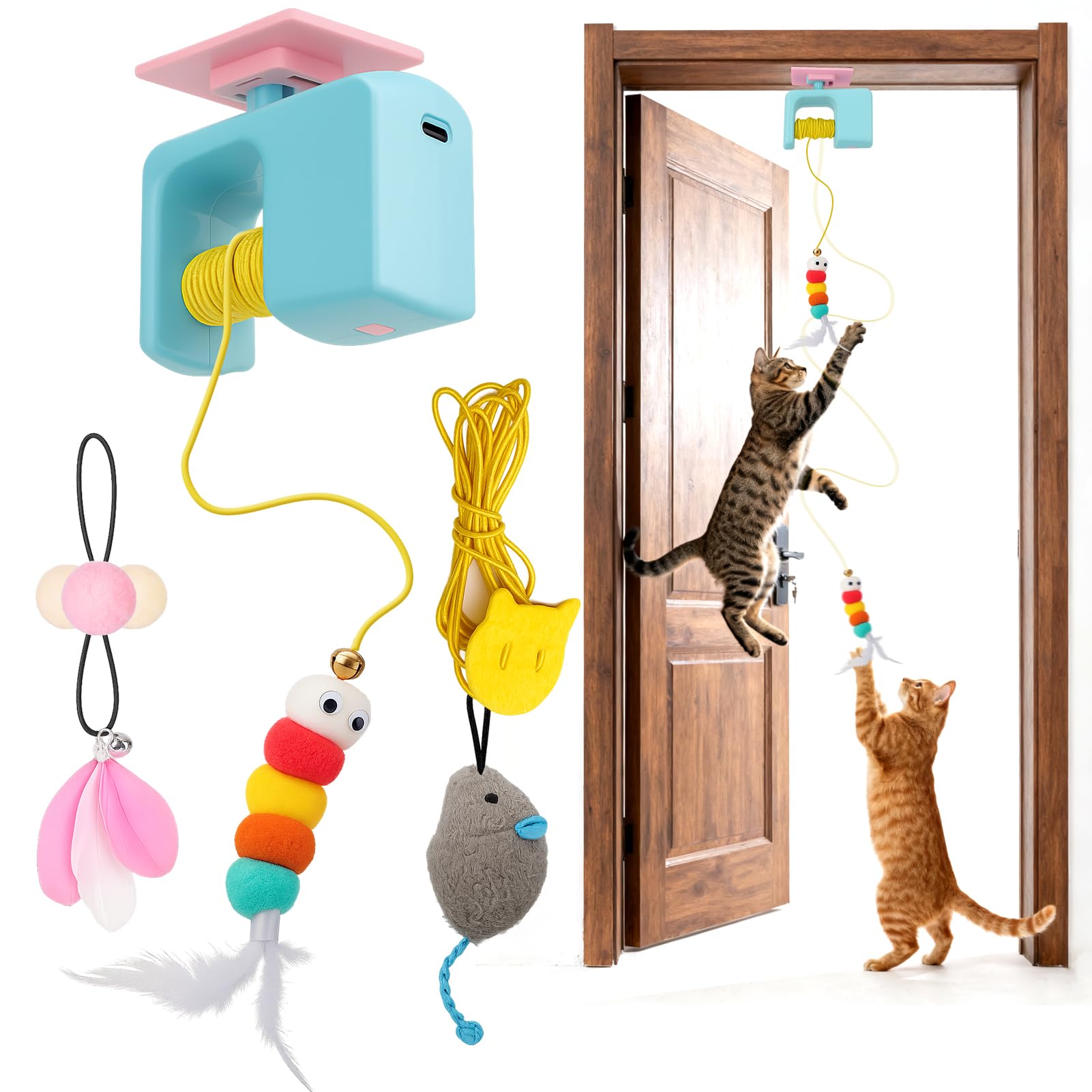 BABORUI Interactive Cat Toy bird motion promotes indoor enrichment and active play.