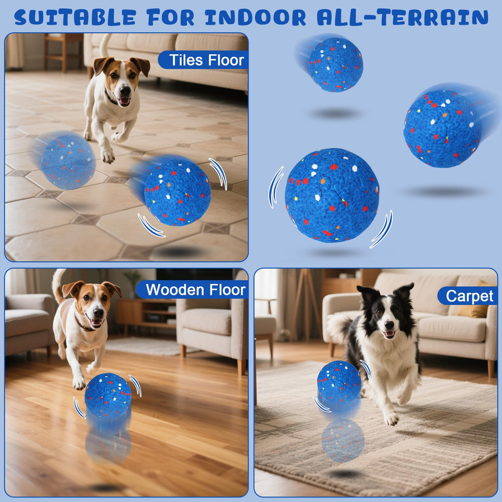 BABORUI interactive dog ball close-up reveals textured surface for chewing stimulation