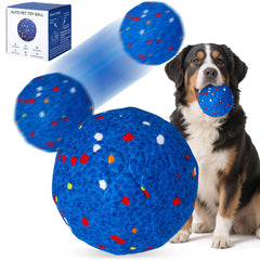 BABORUI interactive dog ball front view highlights rugged E-TPU for tough chewers