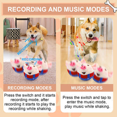 BABORUI pig dog toy with vibration switch enables easy control during interactive sessions.