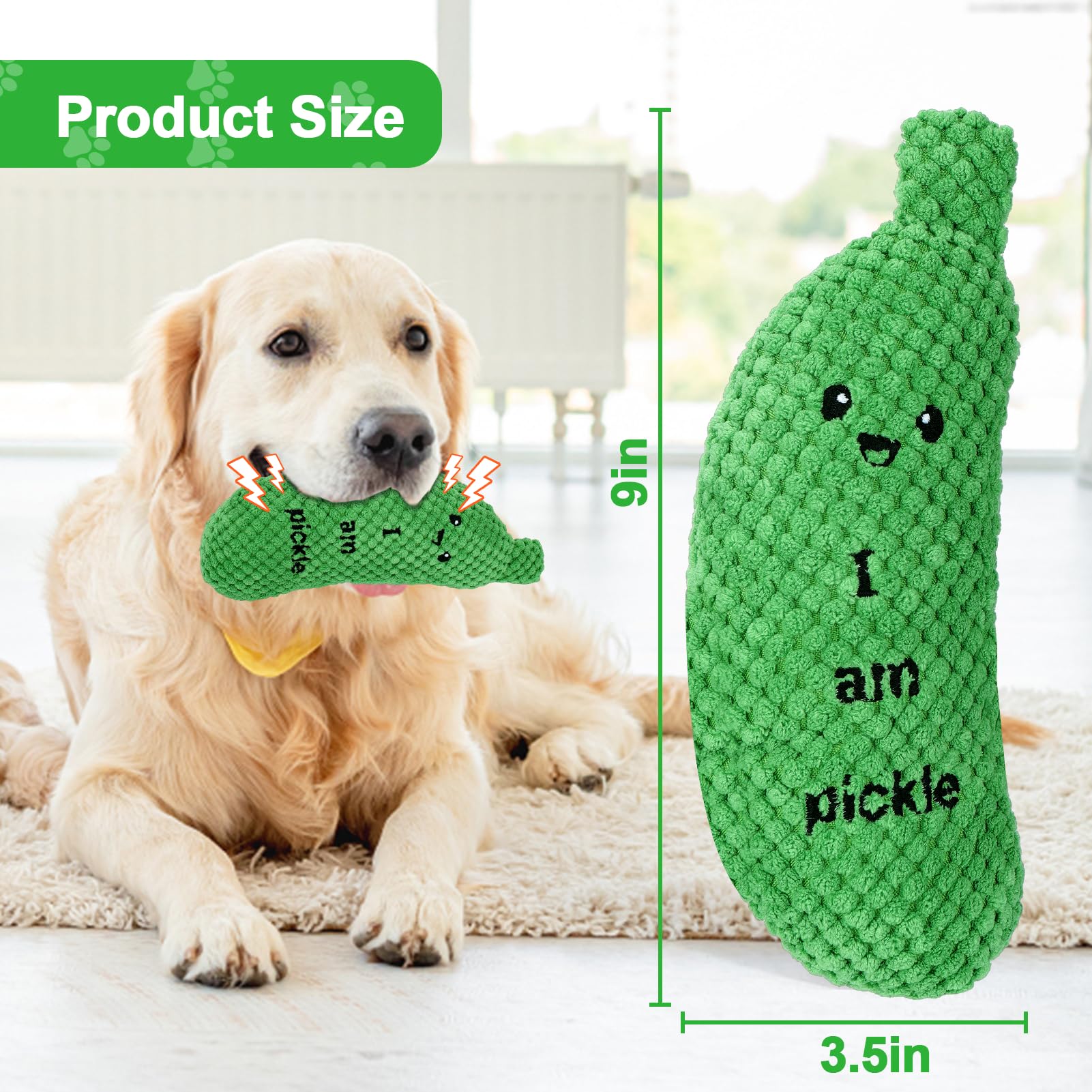 BABORUI Pickle Toy dog playtime, encourages fetch and interactive moments with your pet.