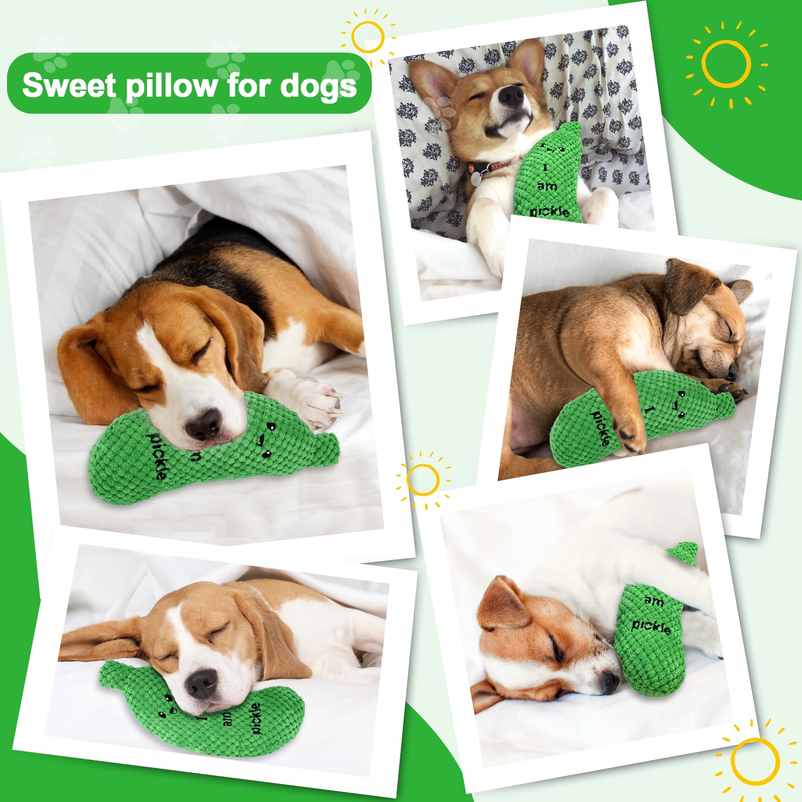 BABORUI Pickle Toy green color closeup, bright design inviting daily play.