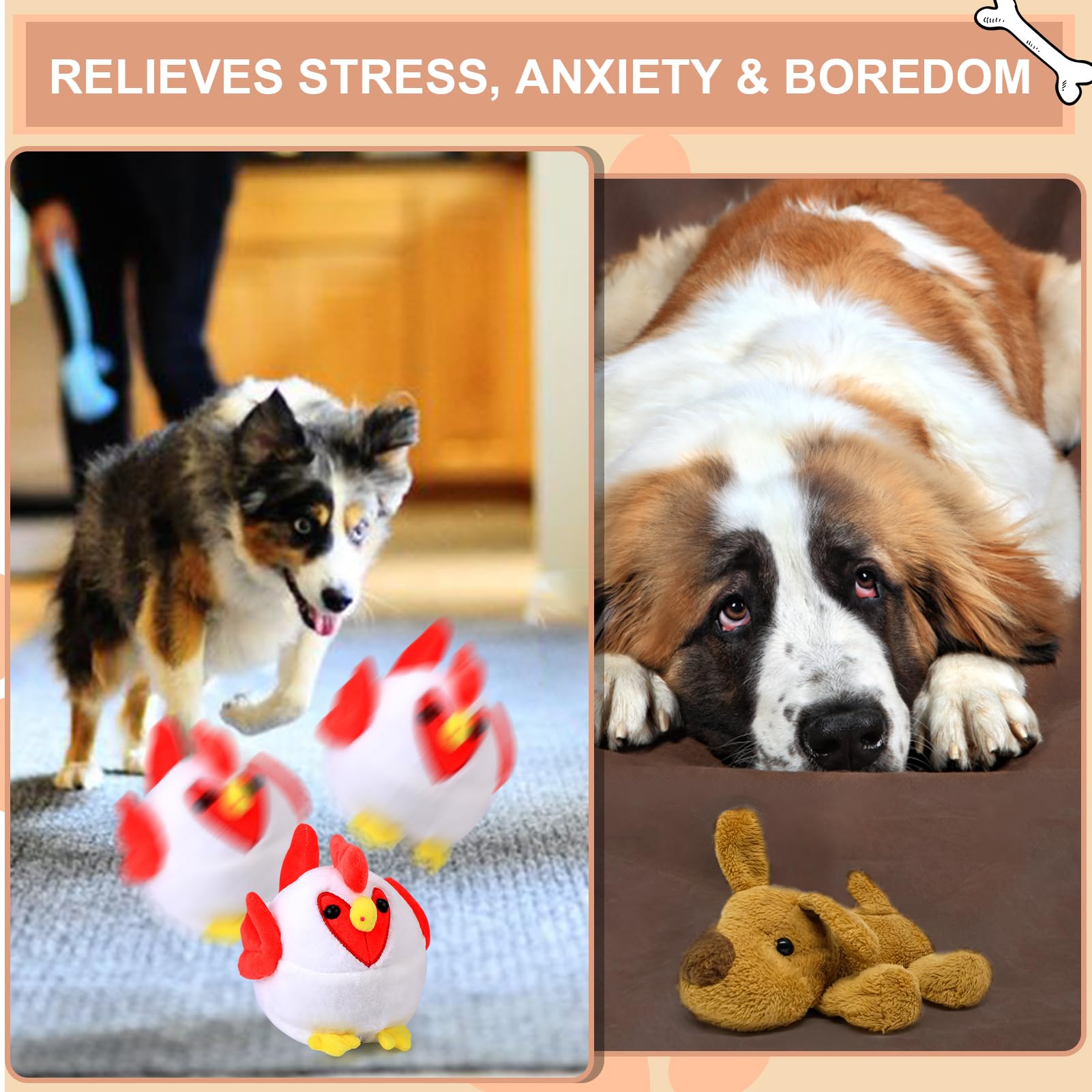 BABORUI rooster toy rechargeable battery keeps playtime convenient.