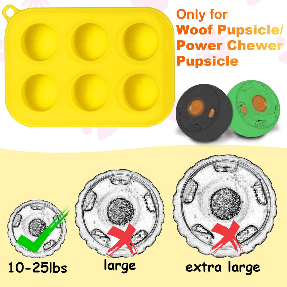 BABORUI woof pupsicle mold close-up highlighting flexible silicone