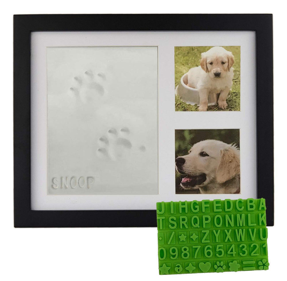 Baby Mushroom pawprint keepsake frame highlights personalized memorial for pets.