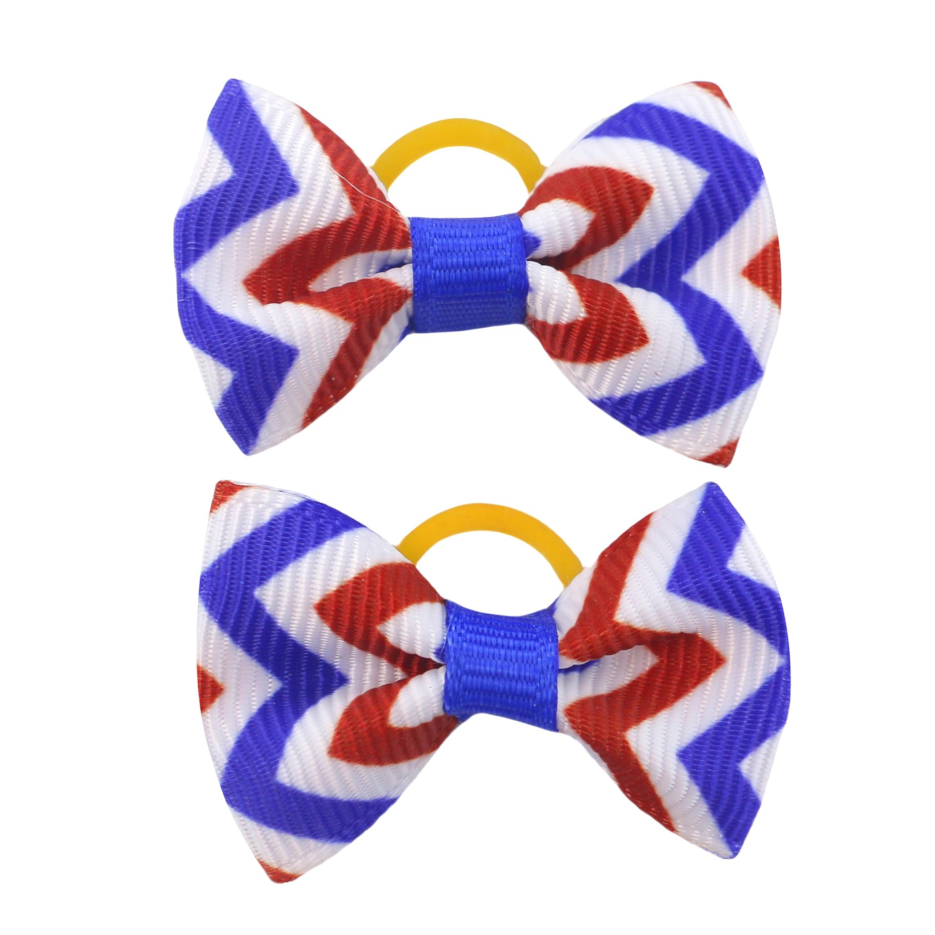 Babymatch puppy bows mini rubber bands demonstrate gentle, secure hold for small breeds