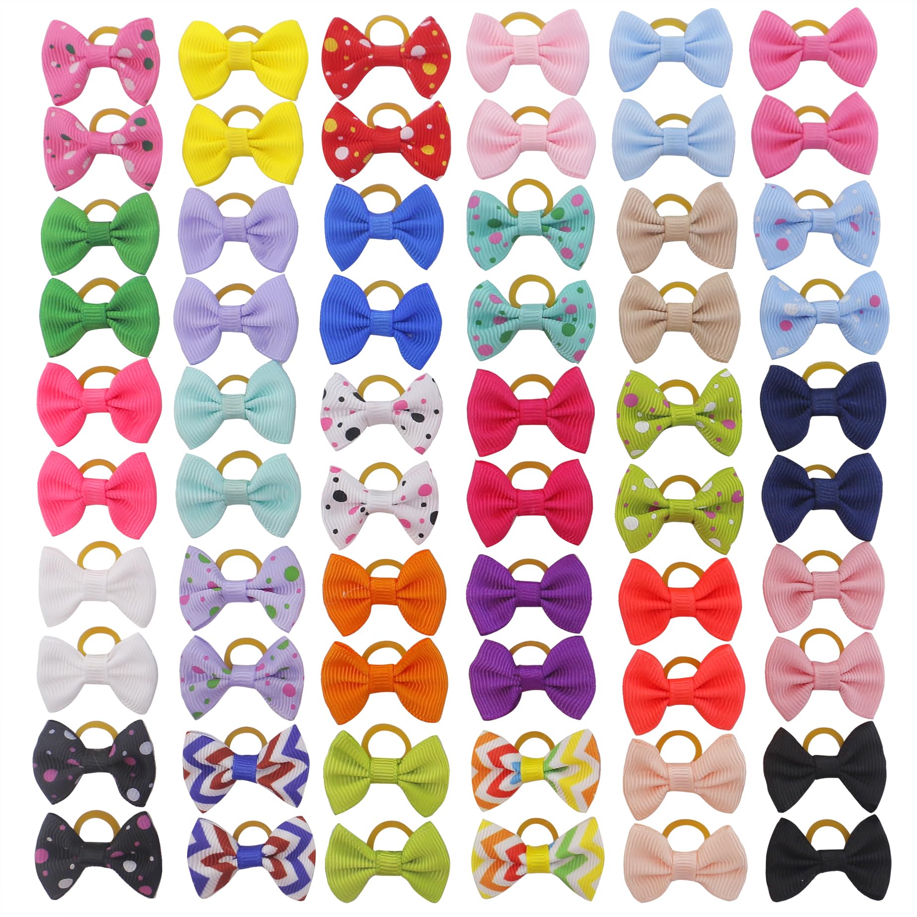 Babymatch puppy bows small dogs collection shows colorful styling options for daily grooming