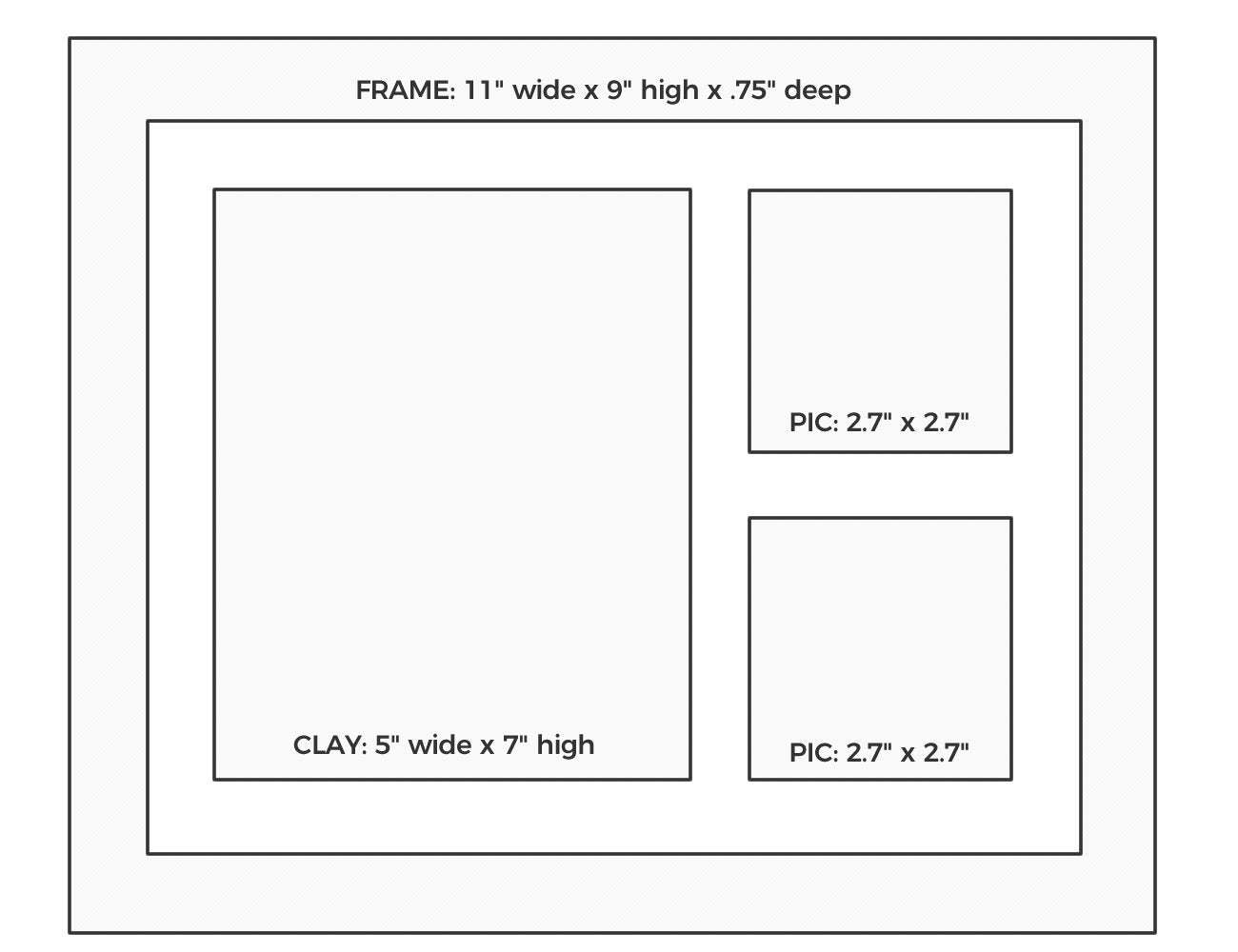 Baby Mushroom frame with stand illustrates easy, intuitive home display.