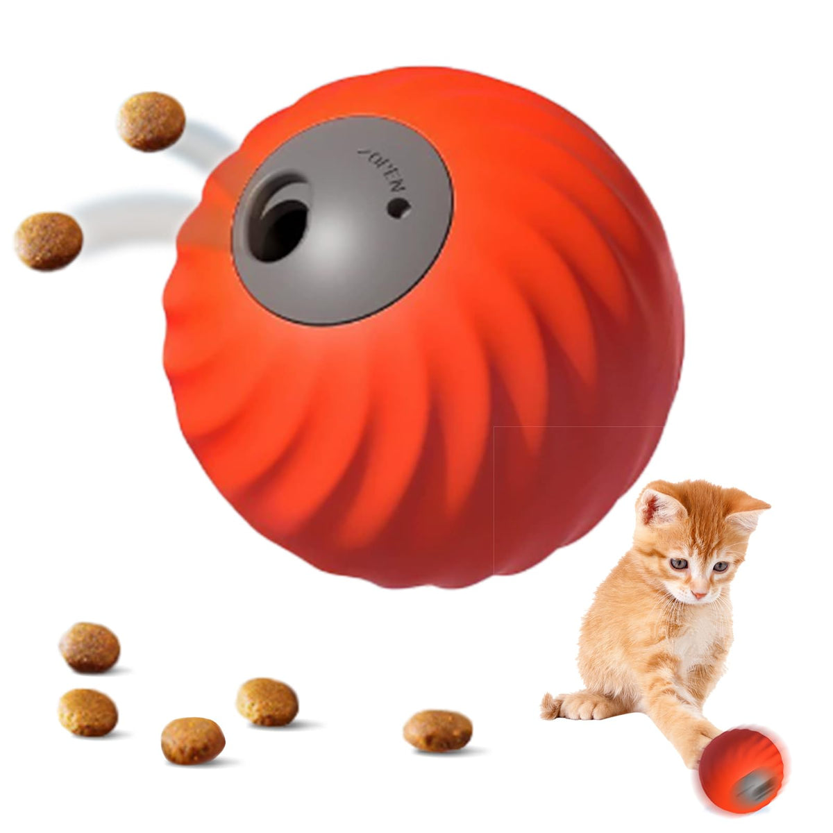 Babyye interactive cat ball toy rolling action promotes active play and mental engagement.