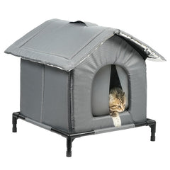 babyye Outdoor Cat House roof waterproof — protects during rainy days.