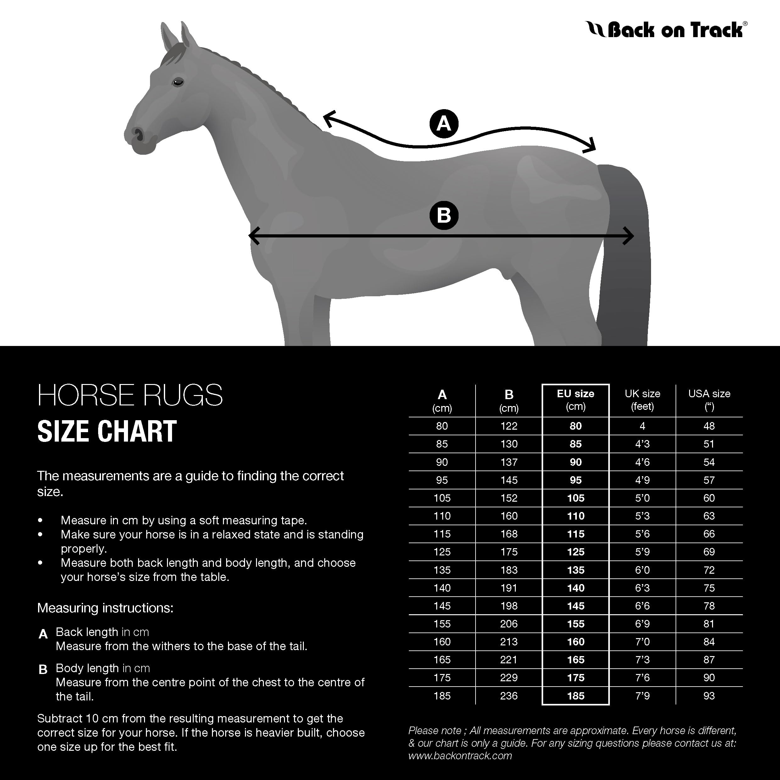 Back on Track Royal Mesh Sheet navy on-horse ready during rides.