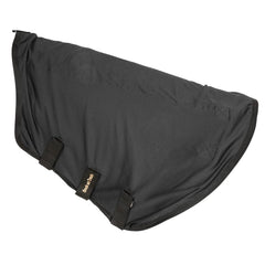 Back on Track Royal Neck Cover Deluxe Black 75-inch with easy hook-and-loop closures for comfortable fit.