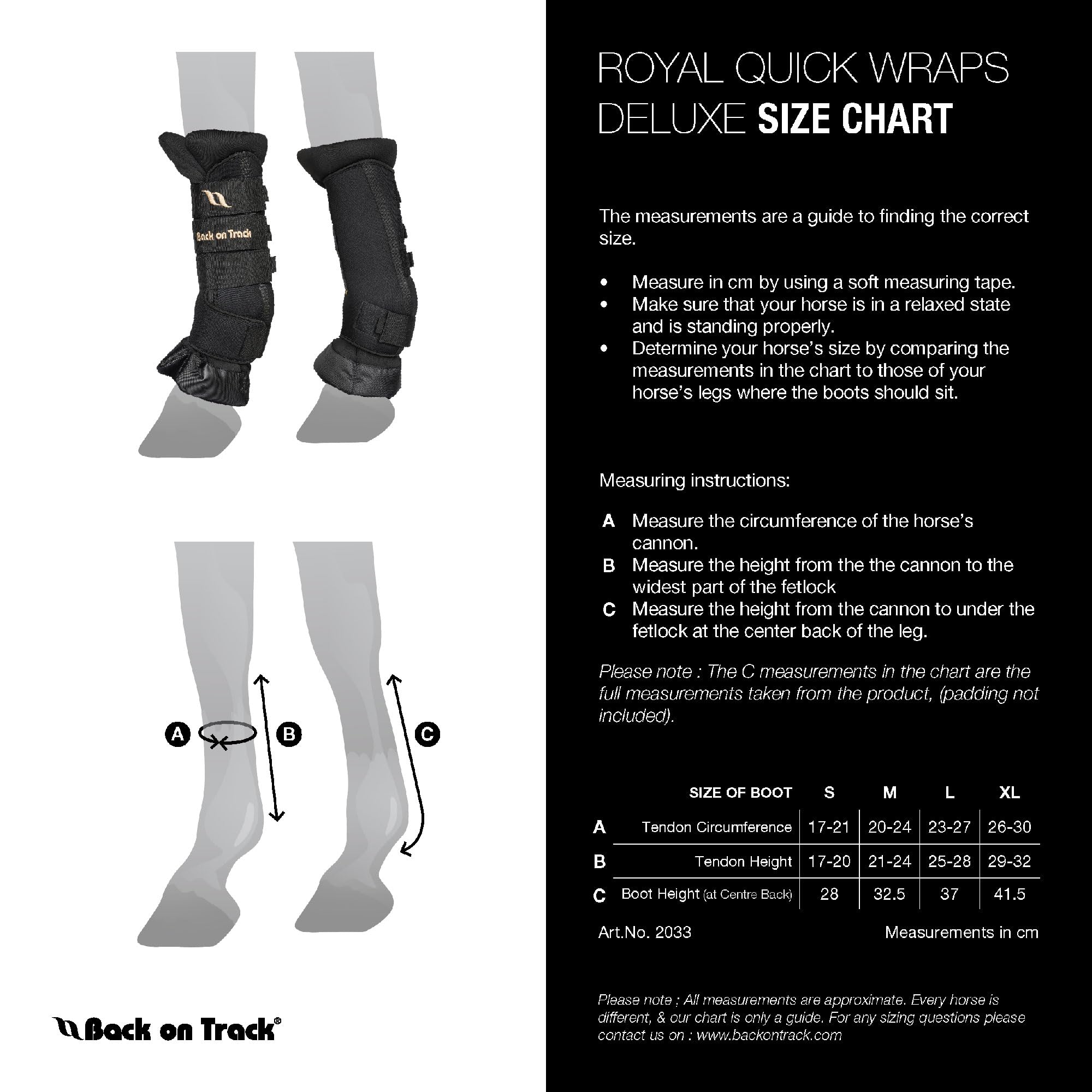 Back on Track Royal Quick Wraps Deluxe versatile wraps for stable or travel use