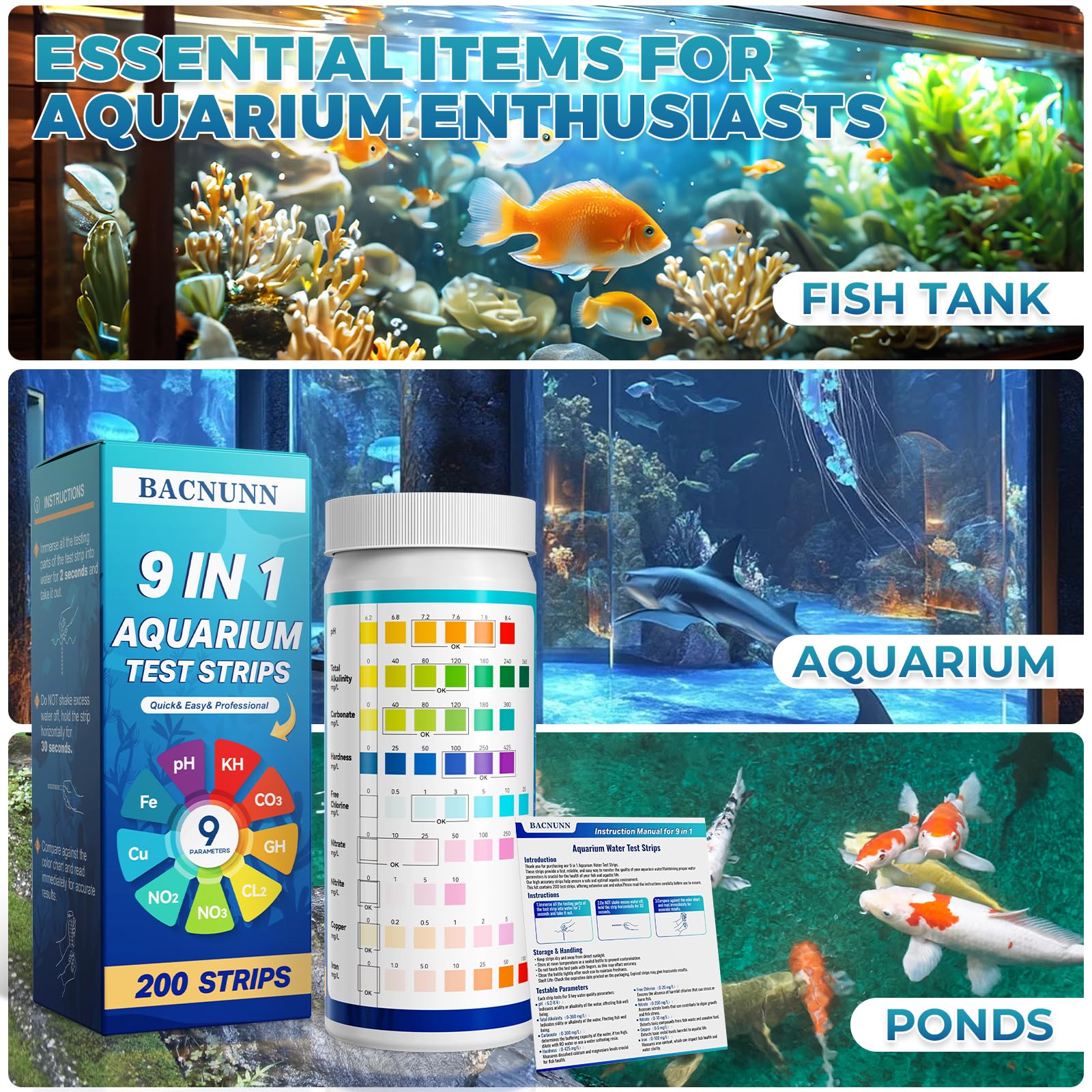 BACNUNN aquarium testing in action demonstrates simple home use