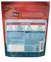 Bacon-cheese dog bones dental care benefits—safe chewing for medium and large dogs