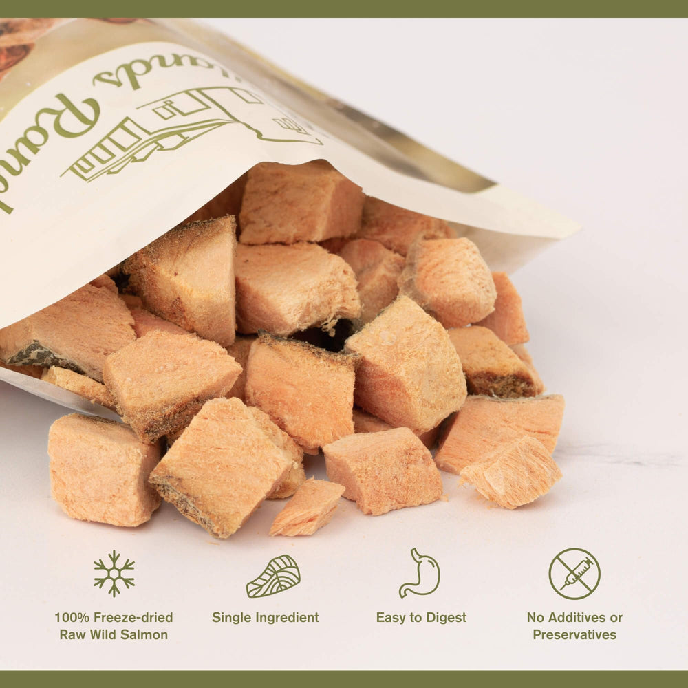 Badlands Ranch freeze-dried salmon bites preserve freshness and flavor