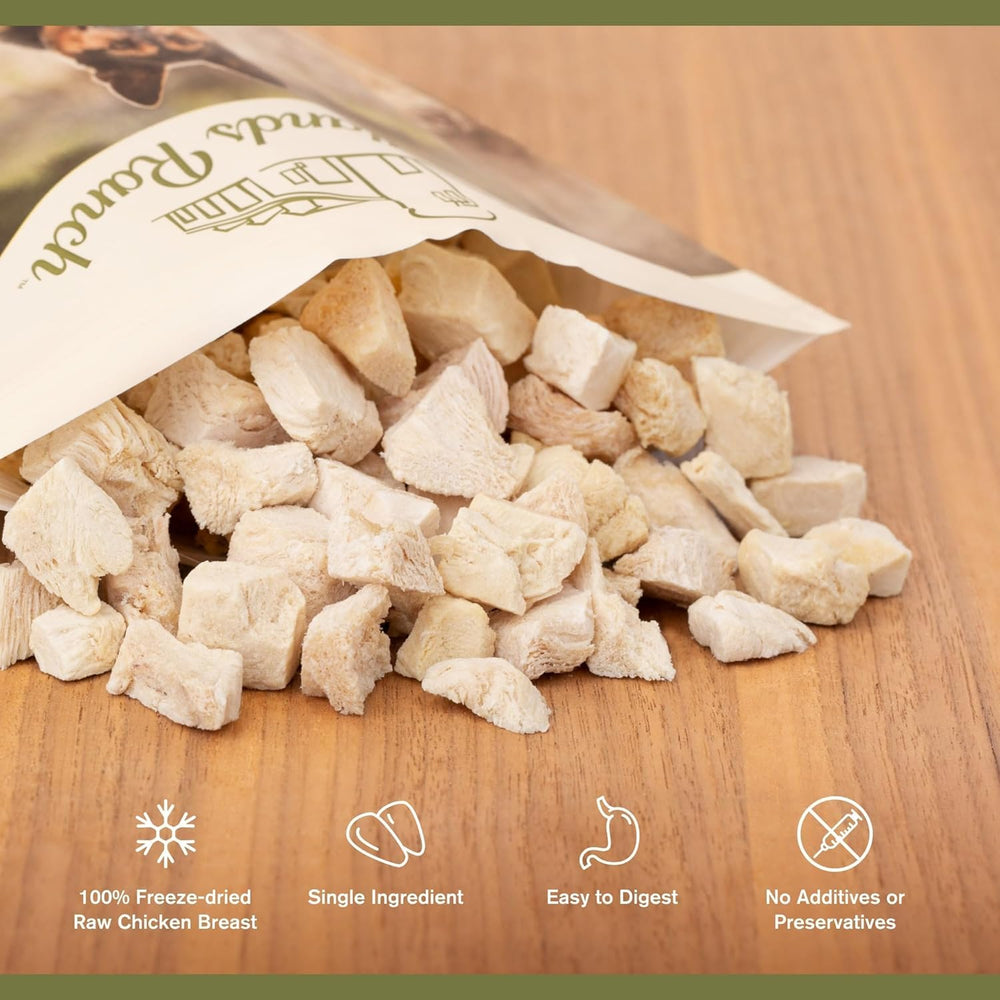 BADLANDS RANCH freeze-dried texture example emphasizes preserved flavor and crunch during rewards.