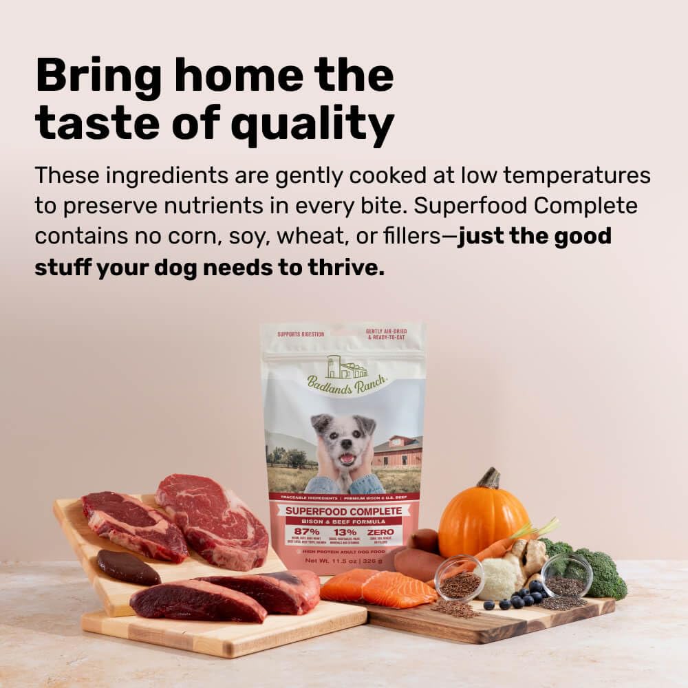 Badlands Ranch seed and vegetable mix supporting balanced nutrition