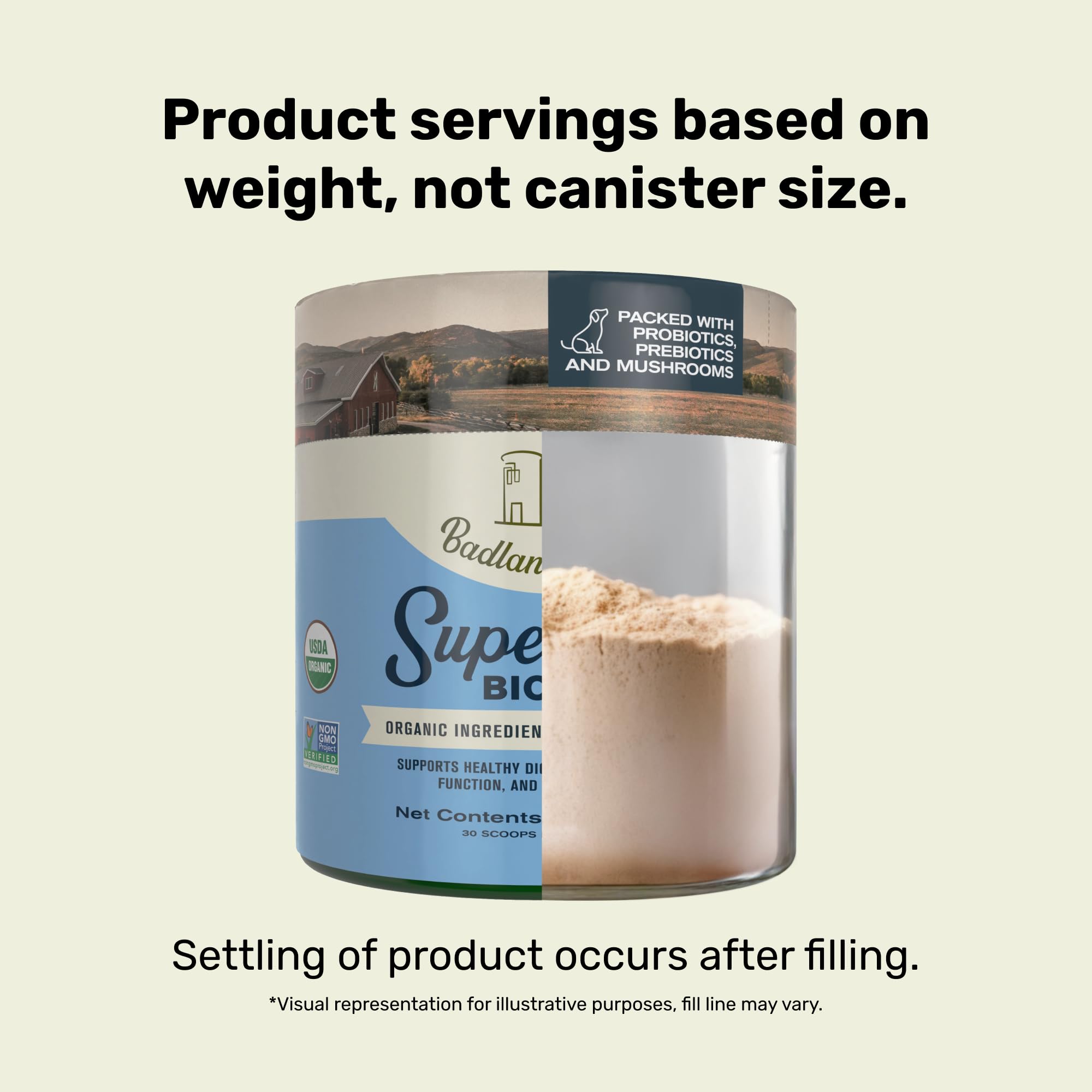 Badlands Ranch Super Gut Biotics prebiotic-jerusalem-artichoke supports beneficial bacteria growth.