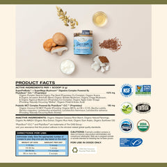 Badlands Ranch Super Gut Biotics probiotic-blend caps highlight five-potent strains for gut flora balance.