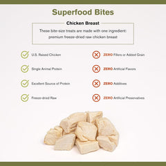 BADLANDS RANCH Superfood Bites close-up reveals freeze-dried texture and bold aroma.
