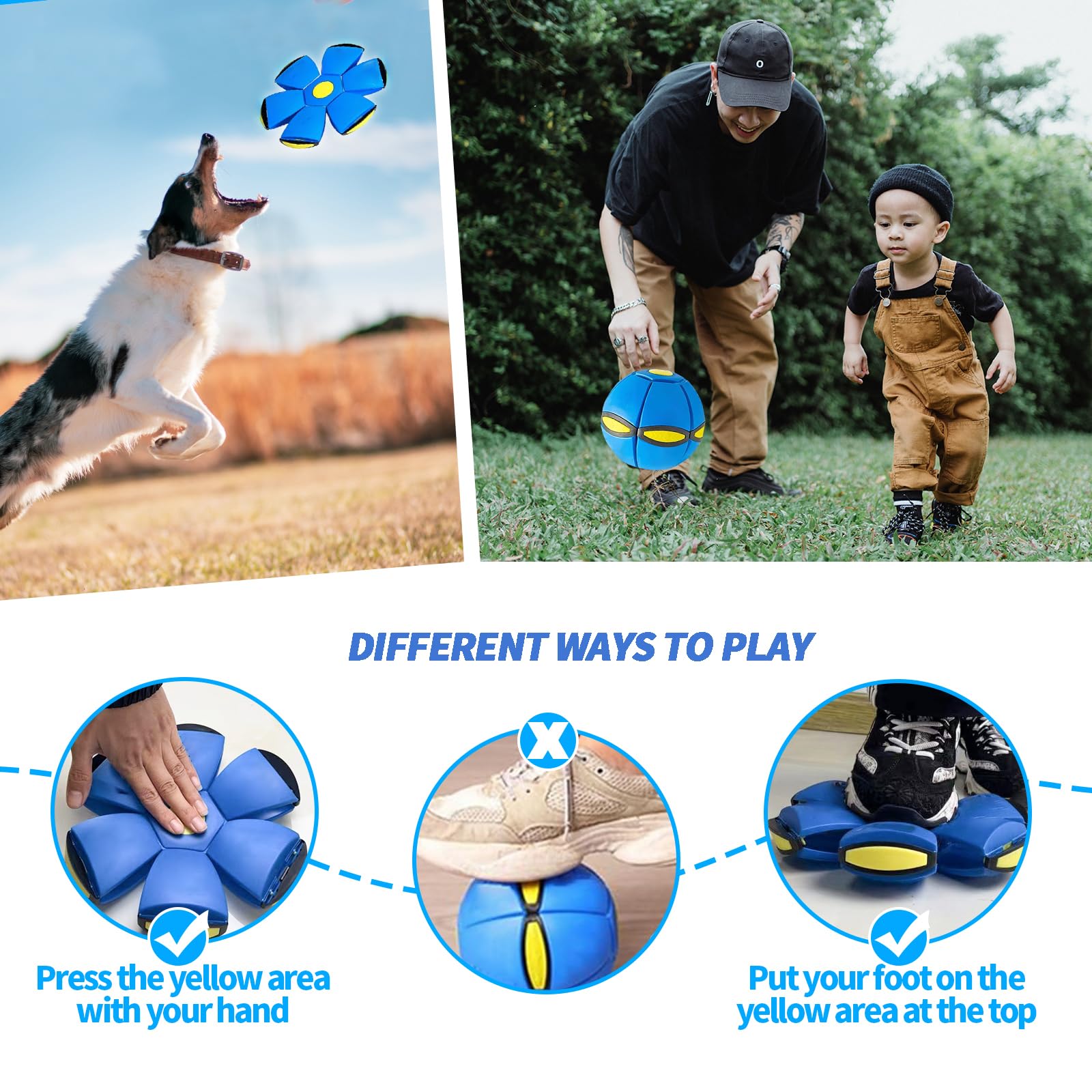 BADWALT Delight Disc blue green lights add sensory stimulation and shared fun