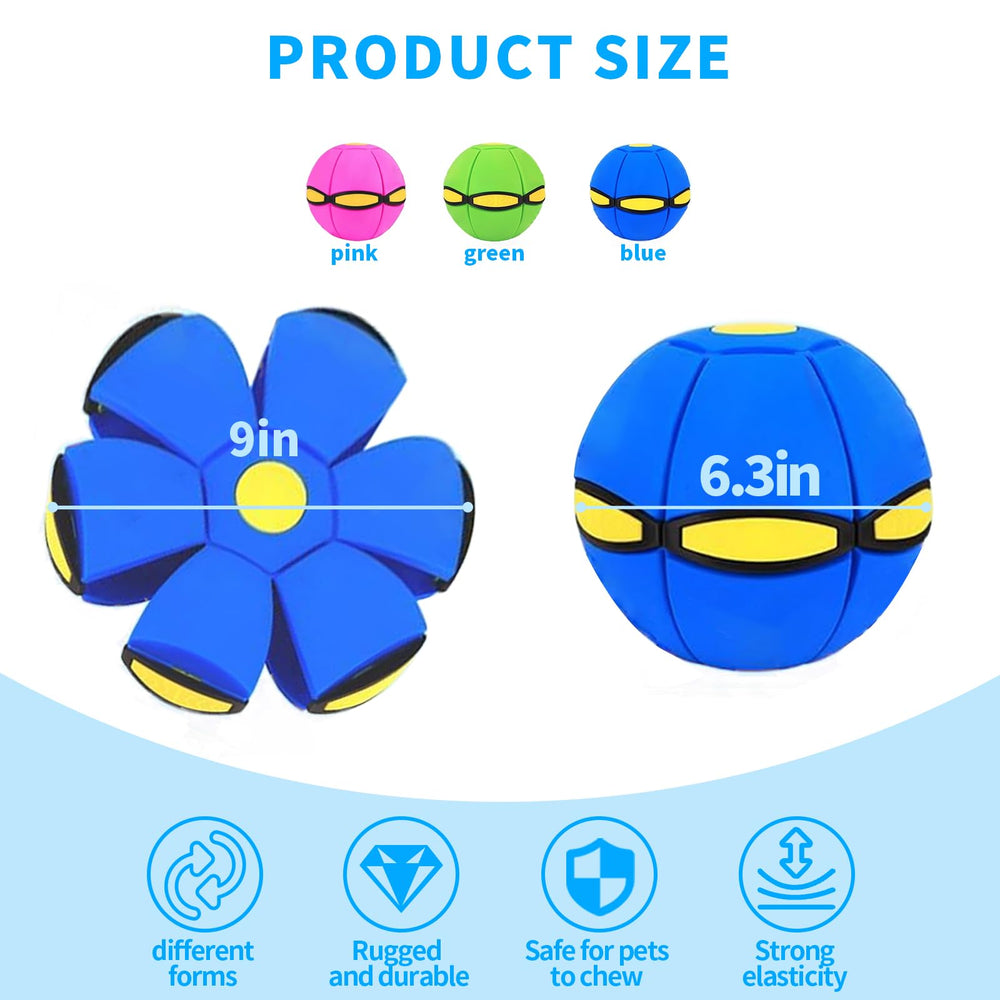 BADWALT dog flying disc toy indoor outdoor use encourages exercise and fun