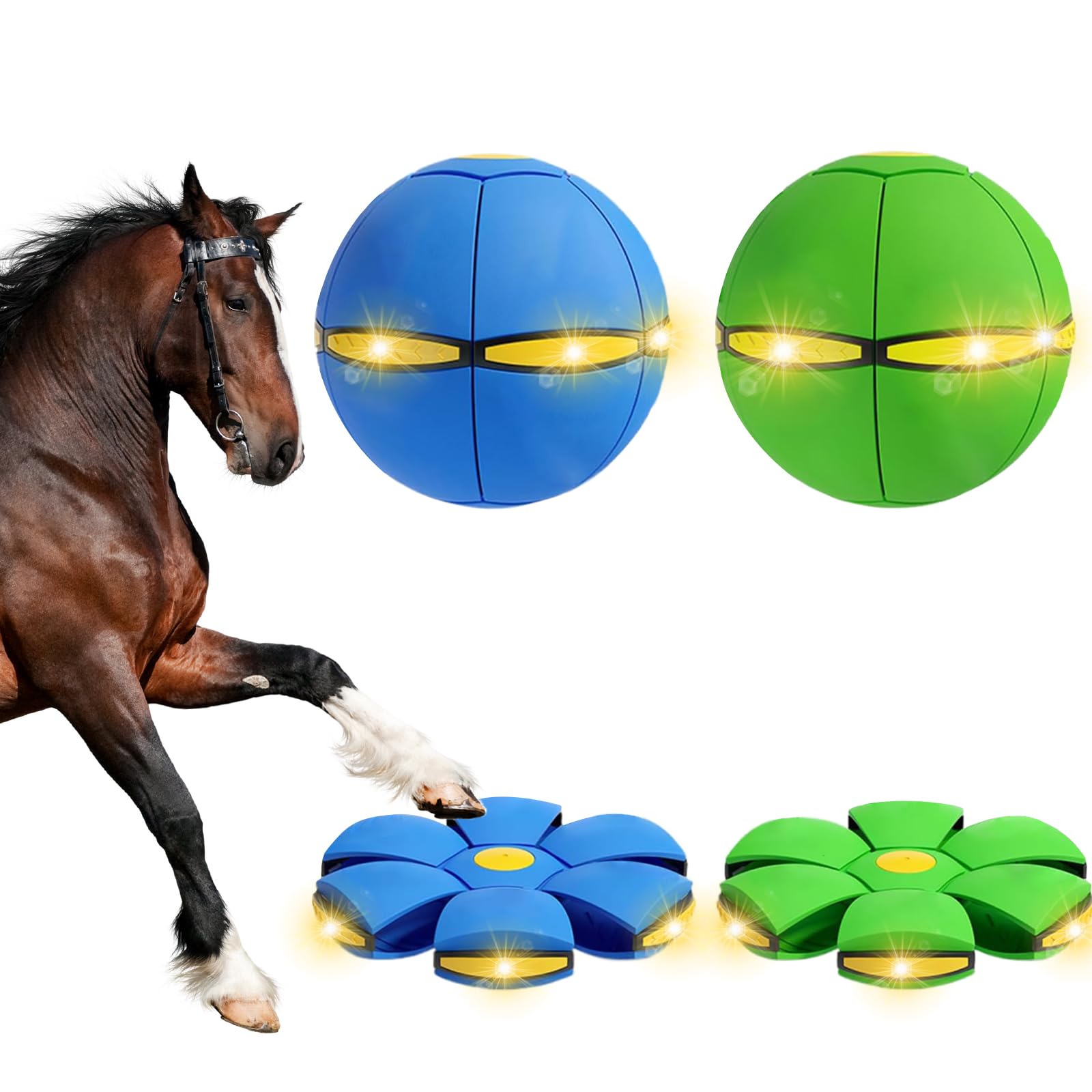 BADWALT Magic Meta Ball green glow for engaging fetch and fun