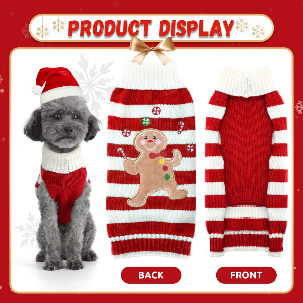 BAEJMJK large dog wearing red sweater cozy winter look