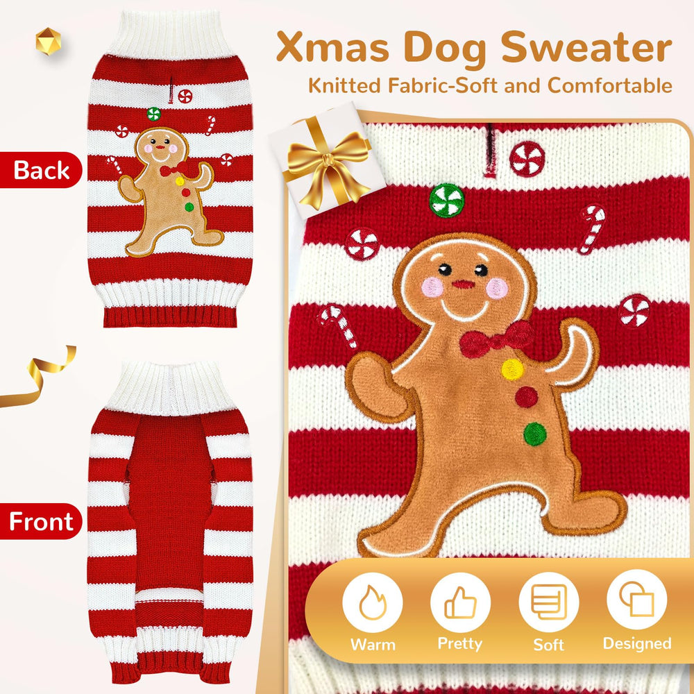 BAEJMJK dog christmas sweater on winter walk keeps pup comfy