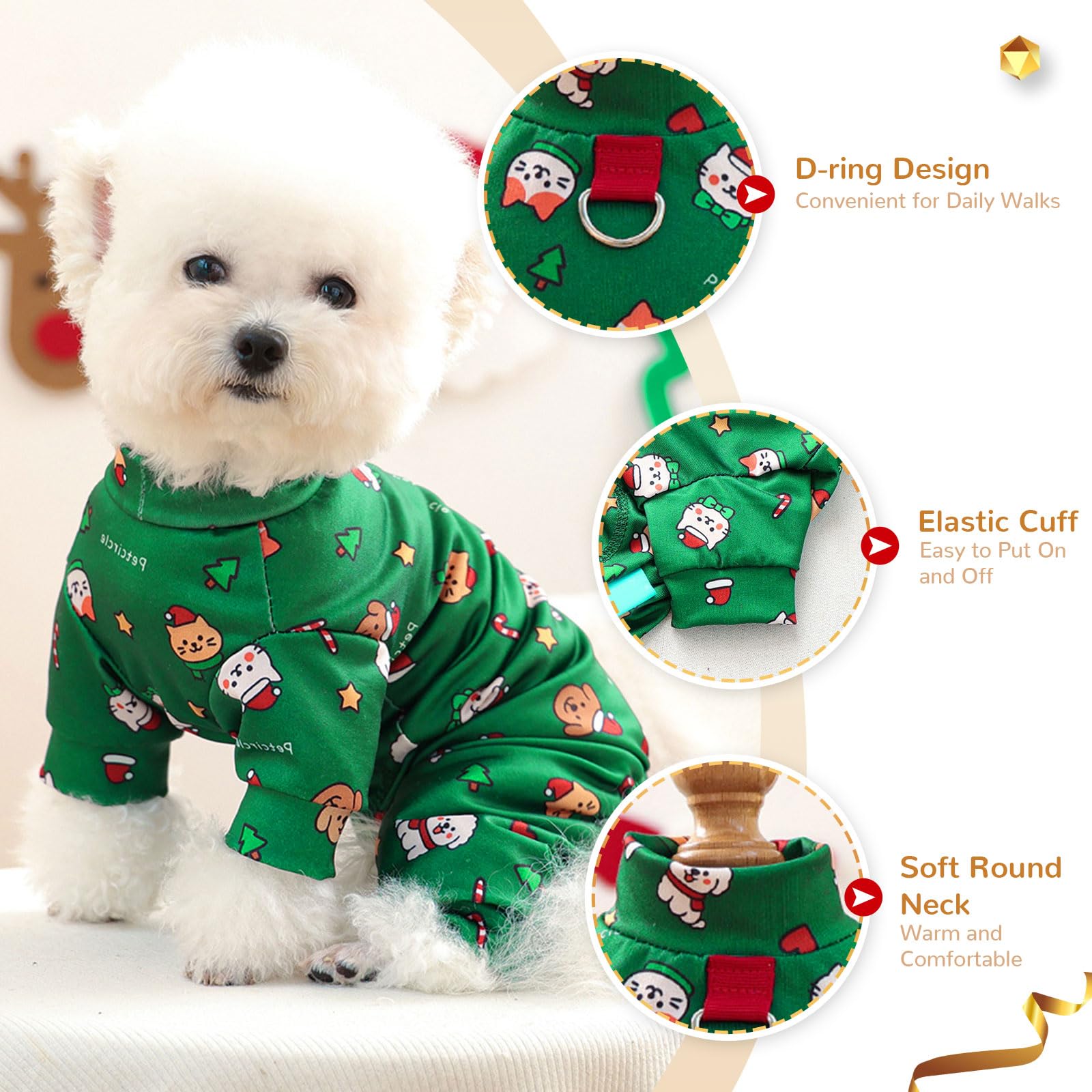 BAEJMJK puppy-cozy-green image suggests warm, comfortable wear during chilly days